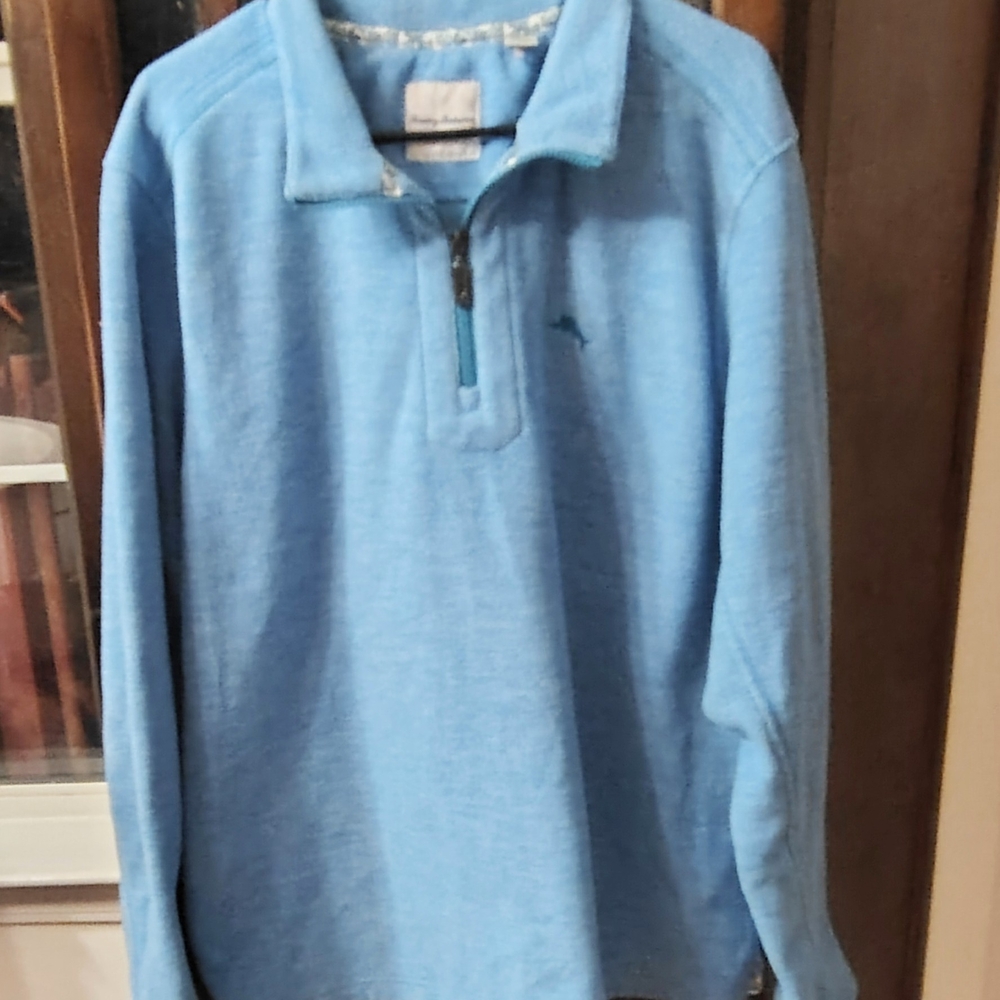 Tommy Bahama  Blue Half Zip-Up Sweatshirt